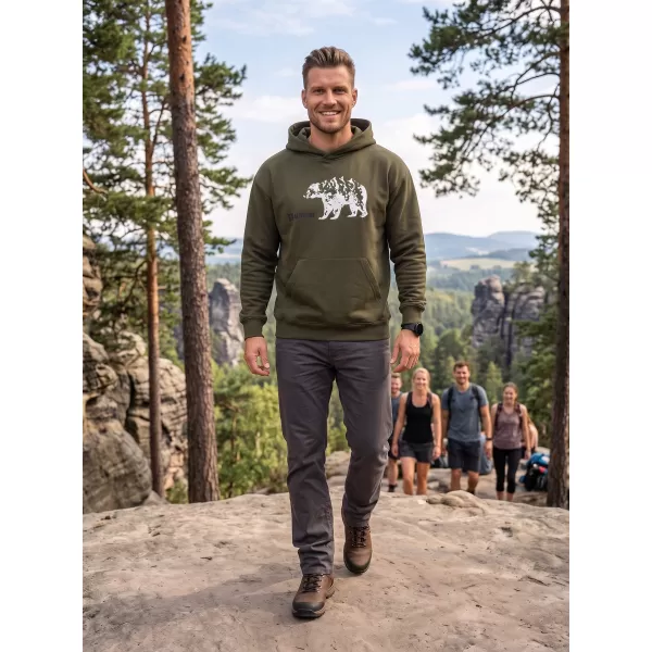  Muški sweatshirt ALTISPORT ALM193422 VOJNOG 