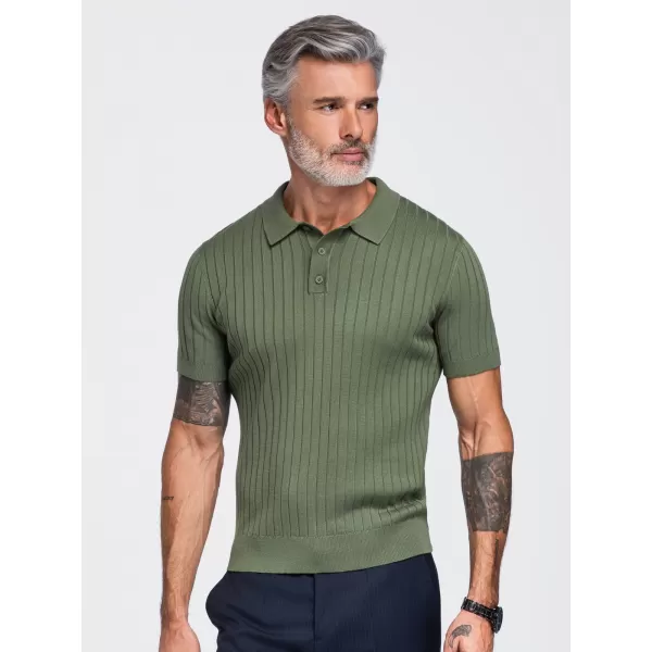  Muška polo majica OMBRE OM-POSS-0180 MASLINA 