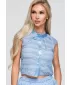 Ženska bluza OMBRE OW-TS-E0066 PLAVA