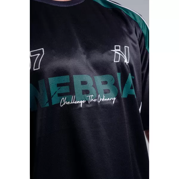  Predimenzionirana majica kratkih rukava od jerseya 97 NEBBIA PRIMAL 885 CRNA 
