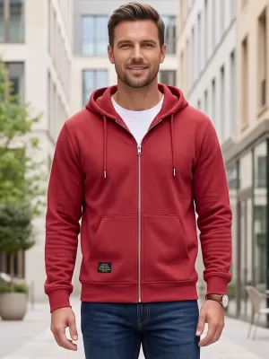 Muški sweatshirt ALTISPORT NP/ALMST45001 TAMNOCRVENA