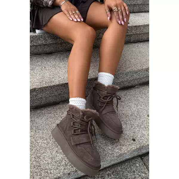  Ženske cipele BIG STAR SHOES UU274315 SMEĐE/BEŽ SJENE 