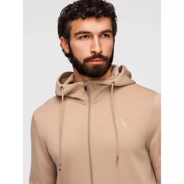  Muški sweatshirt OMBRE OM-SZBC-0196 BEŽ 