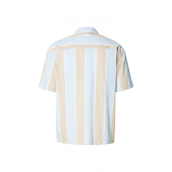  Muška košulja URBAN CLASSICS TB8429-22411 MOKRI PIJESAK/SMRZNUTO PLAVO 