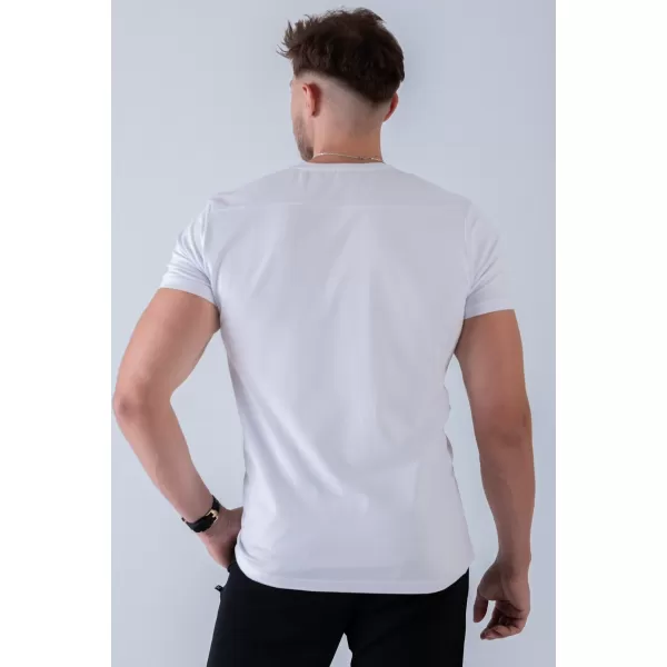  Muške majice NEBBIA MIKE MUSCLE FIT 158 BIJELA 