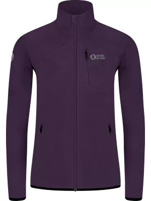 Ženska lagana majica od flisa NORDBLANC MAPLE NBSFL8374 TAMNOLJUBIČASTA