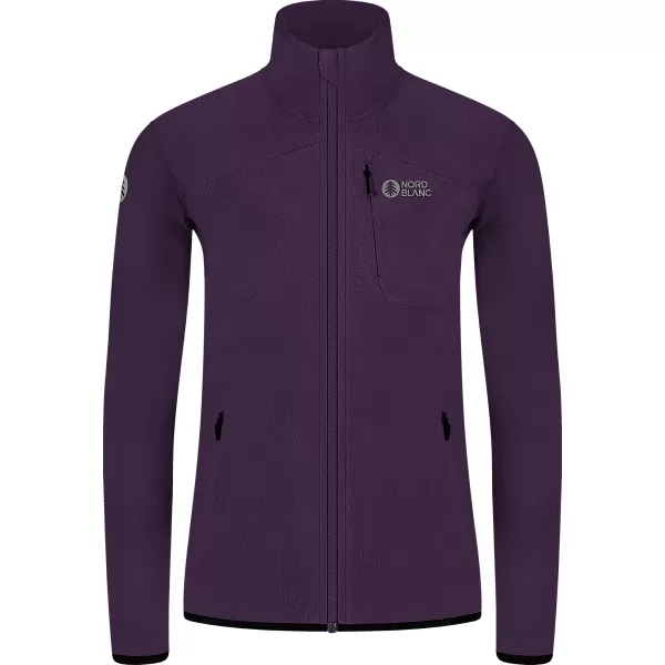  Ženska lagana majica od flisa NORDBLANC MAPLE NBSFL8374 TAMNOLJUBIČASTA 