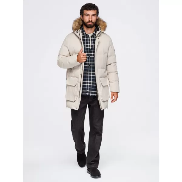 Muška parka OMBRE OM-JALJ-0310 KREMA 