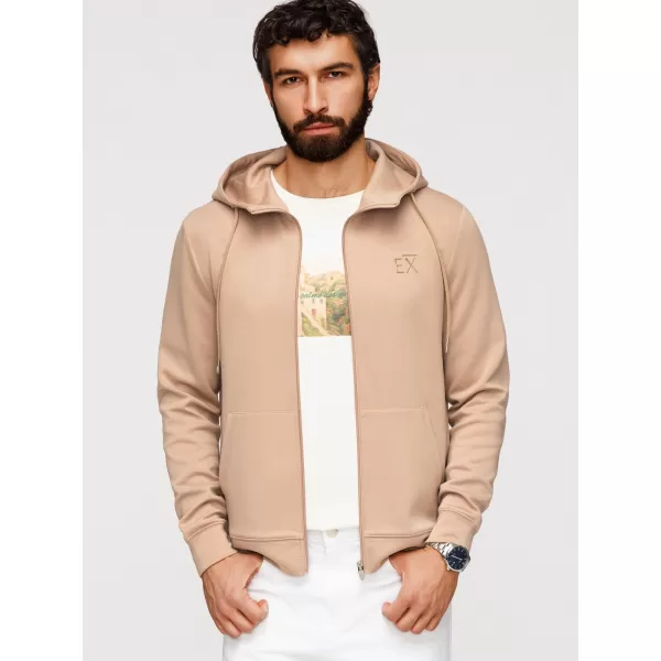  Muški sweatshirt OMBRE OM-SZBC-0196 BEŽ 