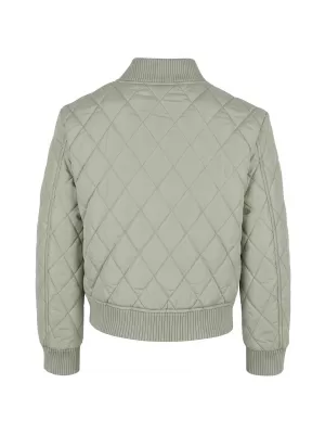 Prošivena jakna za djevojčice URBAN CLASSICS UCK806-03259 MEKANA ŽALFIJA