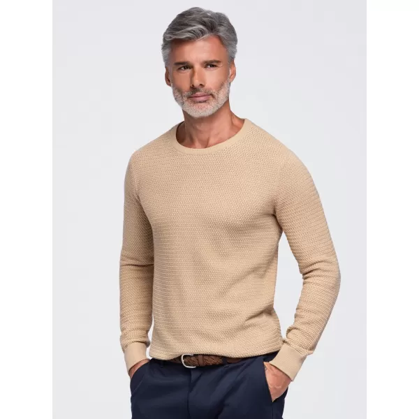  Muški pulover OMBRE OM-SWSW-0119 PIJESAK 