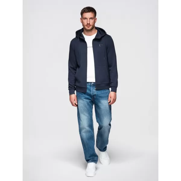  Muški sweatshirt OMBRE OM-SZBC-0196 TAMNOPLAVA 
