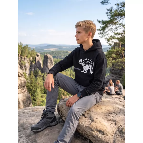  Dječji sweatshirt ALTISPORT ALM193422 CRNA 