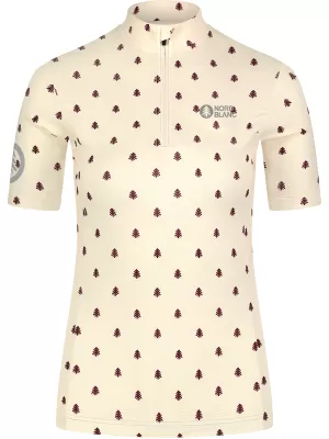 Ženski biciklistički dres NORDBLANC TREES NBSLF8085 BEŽ
