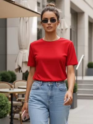Ženska majica kratkih rukava DSTREET RY2210 CRVENA