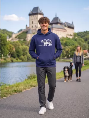 Muški sweatshirt ALTISPORT ALM193422 PONOĆNO PLAVA
