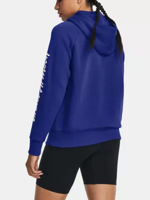 Ženski sweatshirt UNDER ARMOUR UA RIVAL FLEECE GRAPHIC HDY 1379609-400 PLAVA