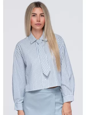 Ženska košulja OMBRE OW-SH-E0069 SIVA