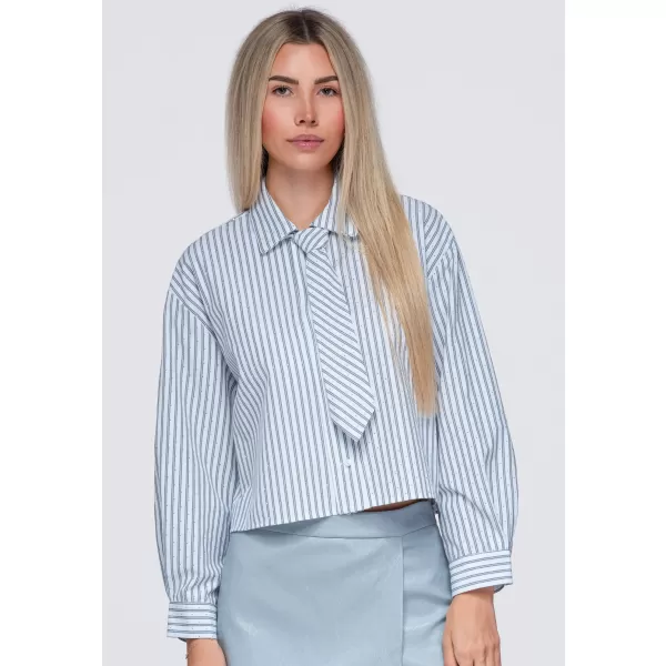  Ženska košulja OMBRE OW-SH-E0069 SIVA 