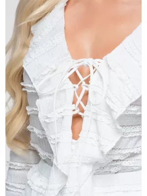 Ženska bluza OMBRE OW-TS-E0067 BIJELA