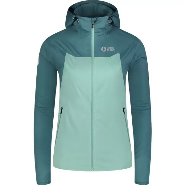  Ženska softshell jakna NORDBLANC OUTLAND NBSSL8324 ZELENO/SIVO 