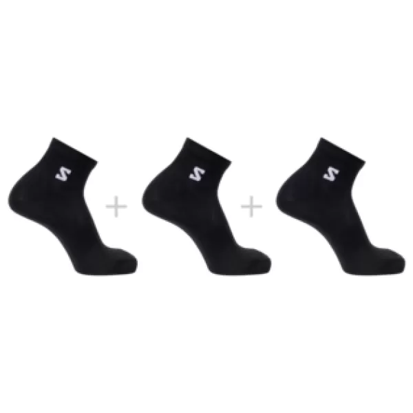  Čarape SALOMON EVERYDAY LITE QUARTER 3-PACK LC2911700 CRNA 
