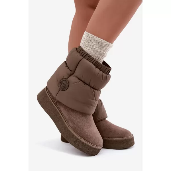  Ženski snjegovići BIG STAR SHOES UU274732 TAMNO BEŽ 