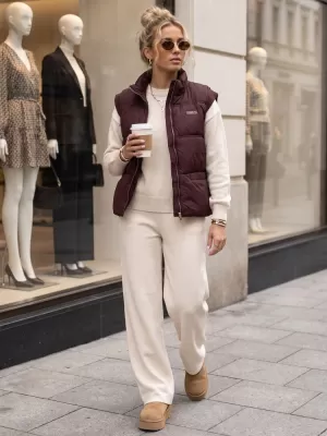Ženski prsluk DSTREET TY5968 TAMNOCRVENA