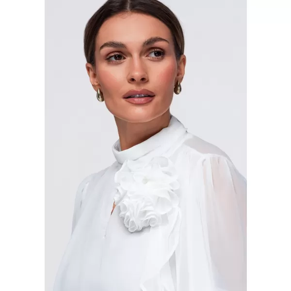  Ženska bluza OMBRE OW-TS-E0085 BIJELA 