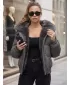 Ženska jakna DSTREET TY6010 TAMNOSIVA