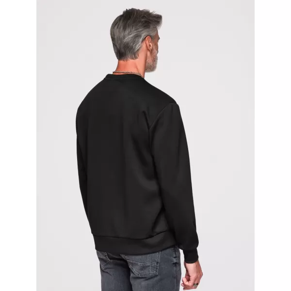  Muški sweatshirt OMBRE OM-SSNZ-0273 CRNA 