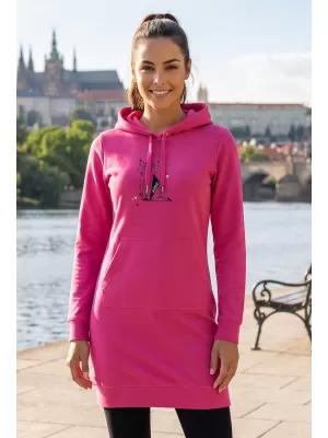 Ženska produžena majica ALTISPORT ALW091419 MAGENTA