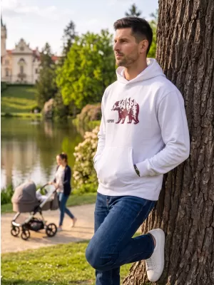 Muški sweatshirt ALTISPORT ALM193422 BIJELA