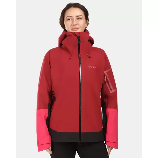  Ženska hardshell jakna KILPI MAMBA-W 1L0101KI TAMNOCRVENA 