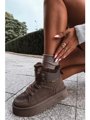 Ženske cipele BIG STAR SHOES UU274168 SMEĐE/BEŽ SJENE