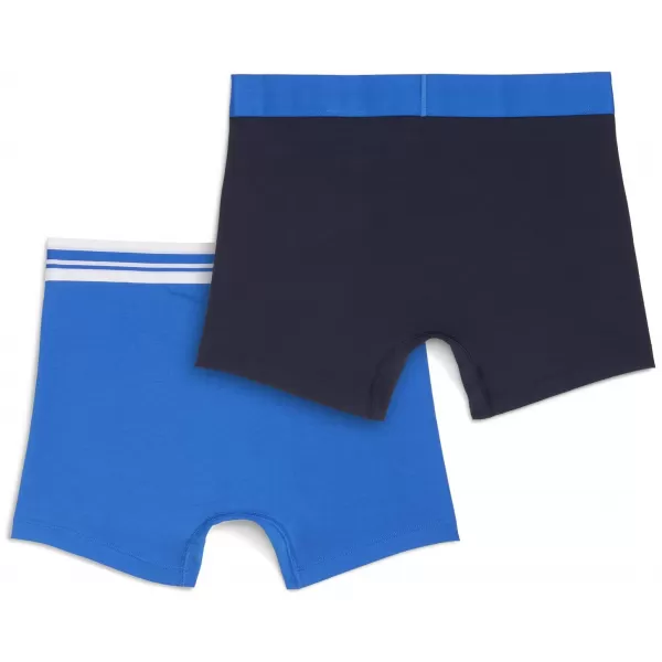  Muške bokserice PUMA MEN EVERYDAY PLACED LOGO BOXER 2P 93847603 PLAVA KOMBINACIJA 