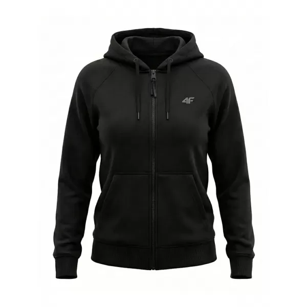  Ženski sweatshirt 4F WMM00TSWSF2535 DUBOKA CRNA 