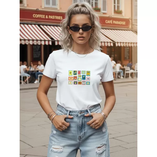  Ženska majica kratkih rukava DSTREET NX8022RY-WH BIJELA 