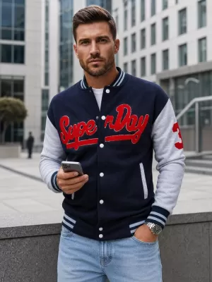 Muški sweatshirt DSTREET BX5443 TAMNOPLAVA