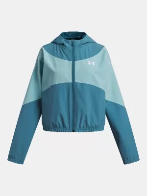 Jakna za djevojčice UNDER ARMOUR UA RIVAL WOVEN HD JACKET 6004181-466 PLAVA