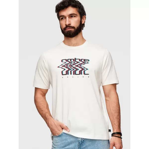  Muška majica kratkih rukava OMBRE OM-TSPT-0286 BIJELA 