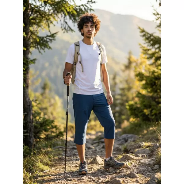  Muške capri hlače ALPINE PRO WEDER 2 PLAVA BOJA KRILA 