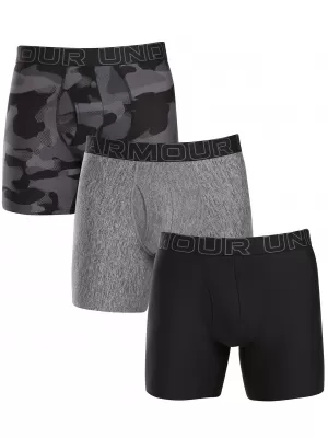 Muške bokserice UNDER ARMOUR M UA PERF TECH NOV 6IN - 3PK 1383879-001 CRNA