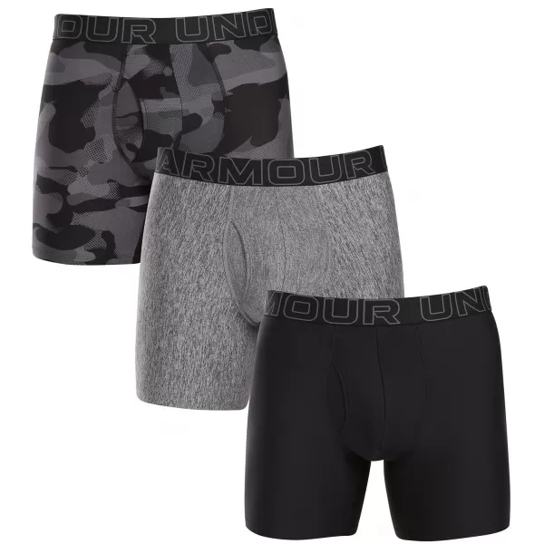  Muške bokserice UNDER ARMOUR M UA PERF TECH NOV 6IN - 3PK 1383879-001 CRNA 