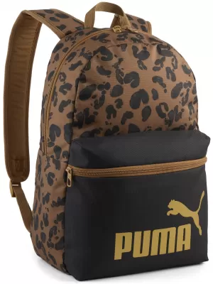 Ruksak PUMA PHASE AOP BACKPACK 09116916 PUMA CRNA/KONA SMEĐA/LEOPARD AOP