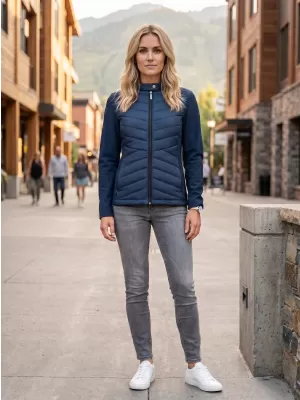 Ženska hibridna jakna MALFINI PREMIUM CROSS 556 TAMNOPLAVA