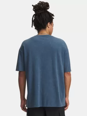 Muška majica kratkih rukava UNDER ARMOUR UA M HW OS LOGO WASH SS 1389147-498 PLAVA
