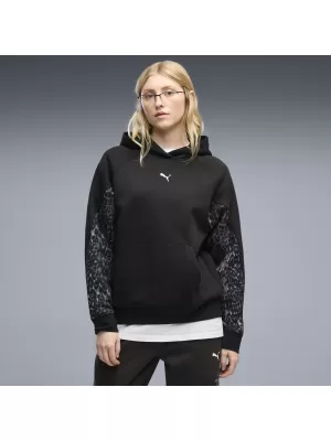Ženski sweatshirt PUMA SPORT ANIMAL STANDARD HOODIE FL 69400701 PUMA CRNA