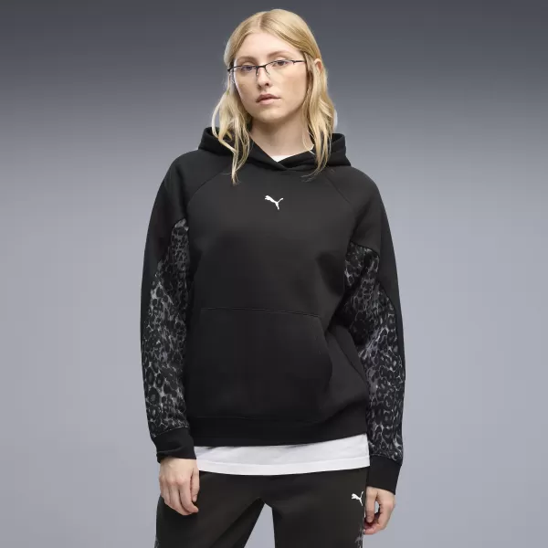  Ženski sweatshirt PUMA SPORT ANIMAL STANDARD HOODIE FL 69400701 PUMA CRNA 