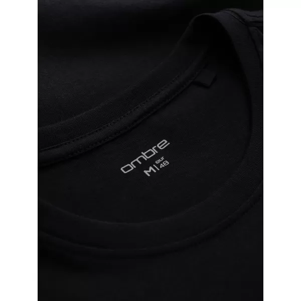  Muška majica kratkih rukava OMBRE OM-TSPT-0269 CRNA 